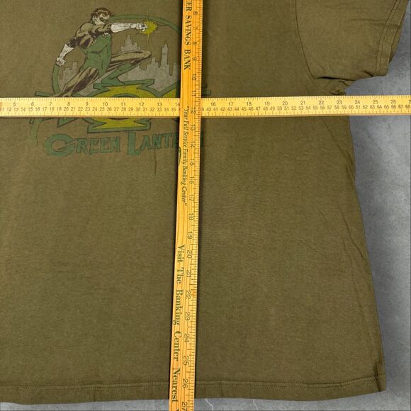 Vintage Y2K Changes Green Lantern DC Comics Super Hero T-Shirt Olive Green - XL - Picture 6 of 7
